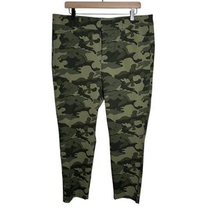 Old Navy Pixie Pants Sz 16 High Rise Skinny Leg Secret Slim Pockets Olive Green
